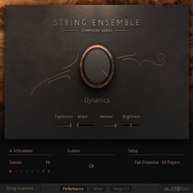 Native Instruments Symphony Series String Ensemble Kontakt virtual instrument interface
